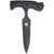 Cobratec G-10 Folding Push Dagger Folding Blade Black, tactical combat knife with black G-10 handle and a large, pointed, foldable blade.