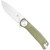 Cobratec Edc Scout Grivory Button Lock Knife Folding Blade Od Green