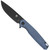 Cobratec Rath G-10 Folder Knife Folding Blade Grey, modern tactical pocket knife with black blade and grey handle.