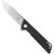 Cobratec Riptide Folder Knife Folding Blade Black, a sleek black handled folding knife with a stainless steel blade and tactical design.