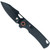 Cobratec Wolverine Push Button Auto Deploy Knife Auto Folding Blade Black