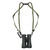 Elevation Dual Bino Harness Green/Black, outdoor binocular harness in green and black with adjustable straps and secure clips.