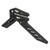 Elevation Raptor Kickstand Black, durable black metal kickstand for bicycles with adjustable mounting platform.