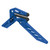 Elevation Raptor Kickstand Blue, a durable and lightweight bicycle kickstand in vibrant blue color with black rubber foot pads for stability.