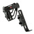 Elevation All-in-one Umbrella Holder, black rain umbrella holder with adjustable strap and mounting bracket for outdoor use.