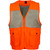 Kings Camo Kings Upland Vest Blaze/khaki, high visibility orange and khaki hunting vest with multiple pockets, adjustable fit, and mesh lining for safety and practicality.