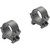 Leupold PRW2 Scope Rings Matte 1-inch Low, two black metal scope rings with mounting screws for firearms.