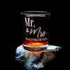 Etched Mr and Mrs Double Rocks Glass, Personalized Couples Whiskey, Custom Wedding Anniversary Couple Gift, Engraved Monogram Scotch Glasses