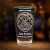 Personalized Etched Firefighter First Responder on Libbey 16oz Pint Glass with 2 lines of customized text