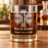 Personalized EMT & Paramedic Rocks Glass – Star of Life, 13.5 oz