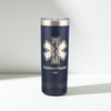 Custom Engraved EMS Tumbler - Personalized Paramedic Gift - EMT Stainless Steel Mug - First Responder Insulated Cup - 22 oz Travel Tumbler