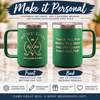 Personalized Best Dad By Par Golf Mug – 15 oz Insulated Stainless Steel