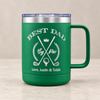 Personalized Best Dad By Par Golf Mug – 15 oz Insulated Stainless Steel