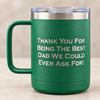 Personalized Best Dad By Par Golf Mug – 15 oz Insulated Stainless Steel