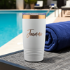 Personalized Cruise Tumbler – Custom Ocean Cay Bahamas Lighthouse Travel Mug – 16 Colors - 20oz Stainless Steel – Etched Group Vacation Gift