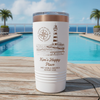 Personalized Ocean Cay Bahamas 20oz insulated tumbler with lighthouse design