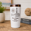 Personalized Bahamas travel tumbler with script name and cruise date