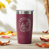 Engraved Autumn Vibes 20oz Stainless Steel Tumbler