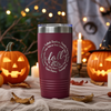 Engraved Autumn Vibes 20oz Stainless Steel Tumbler