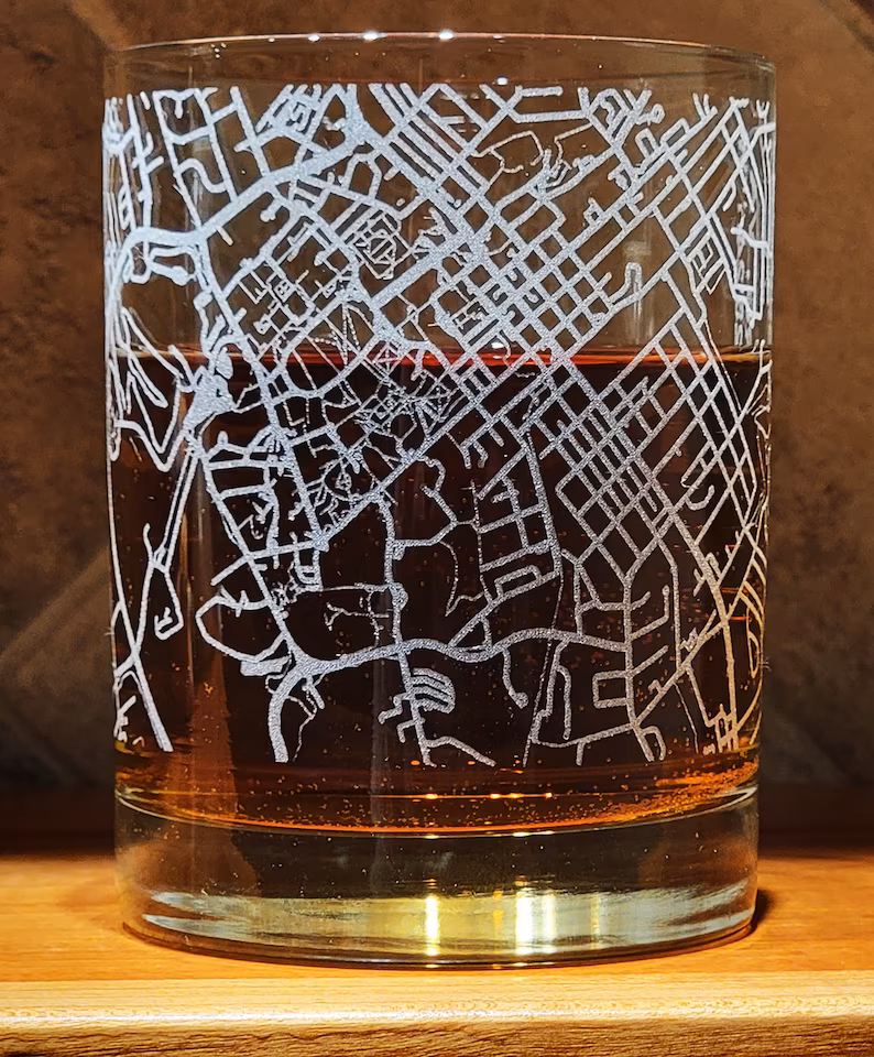 Can Shaped Drinking Glass - Screenprint - Glass Etching – Pewter Graphics