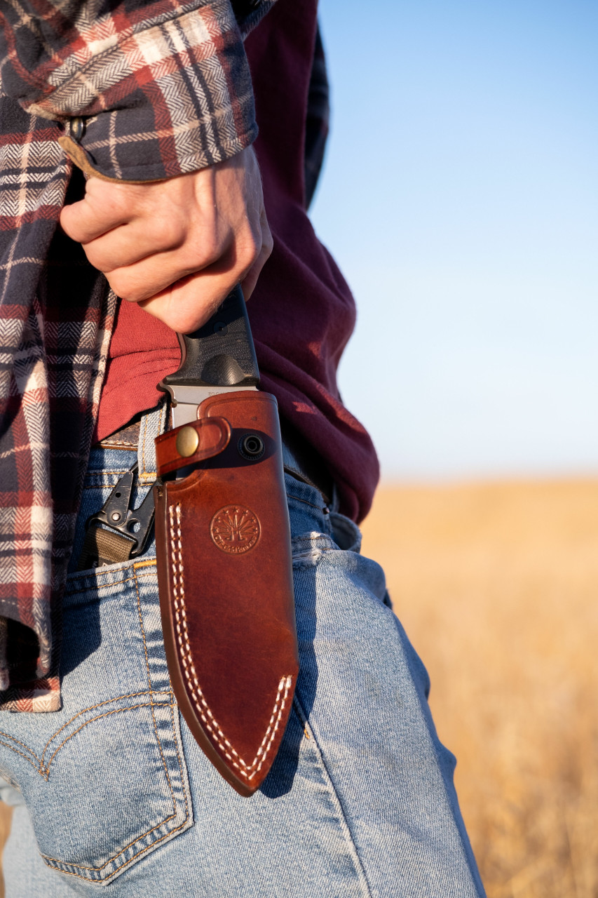 Durable ALPHA-DOG LEATHER SHEATH | Off-Grid Knives