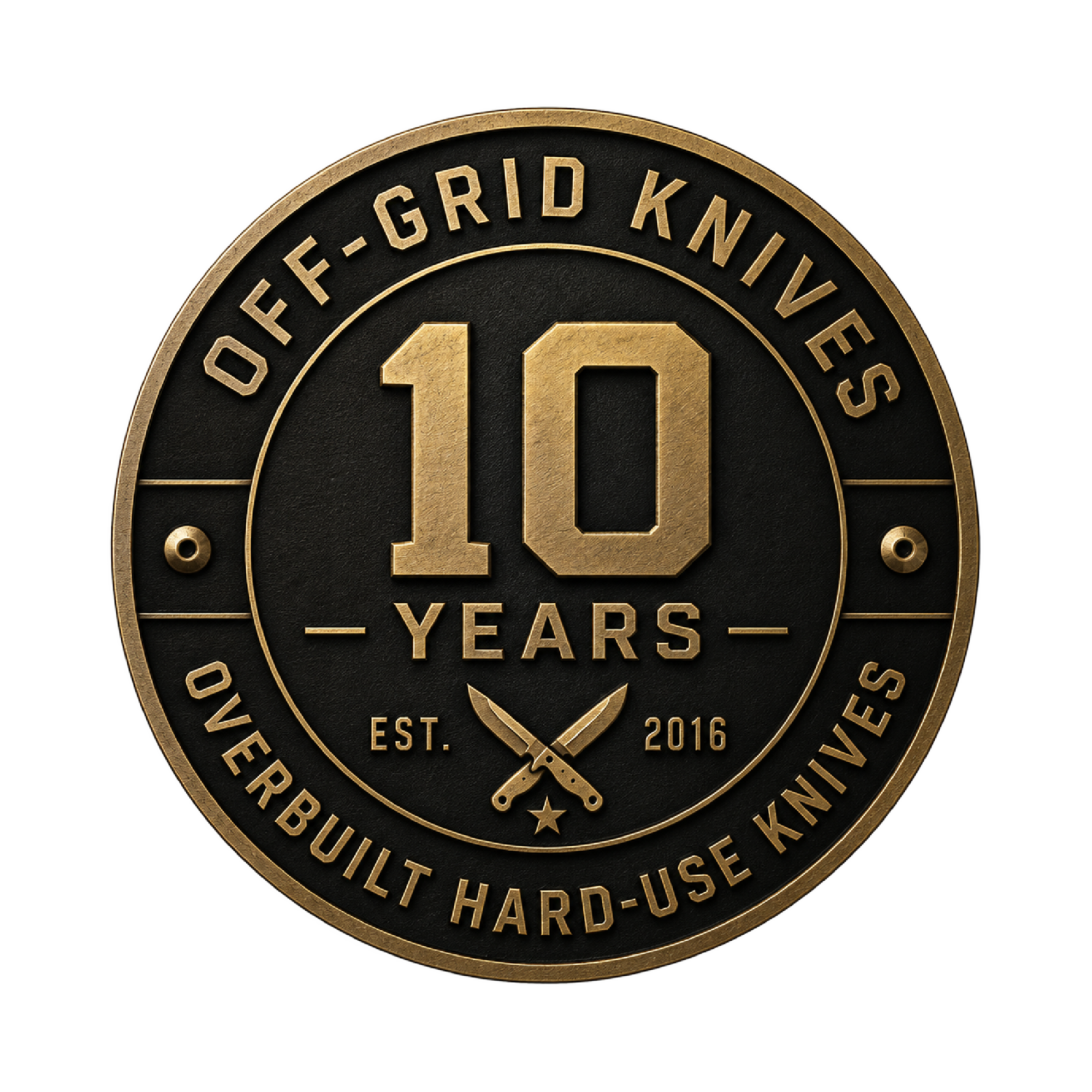 Off-Grid Knives 10 Year Anniversary, Est. 2016
