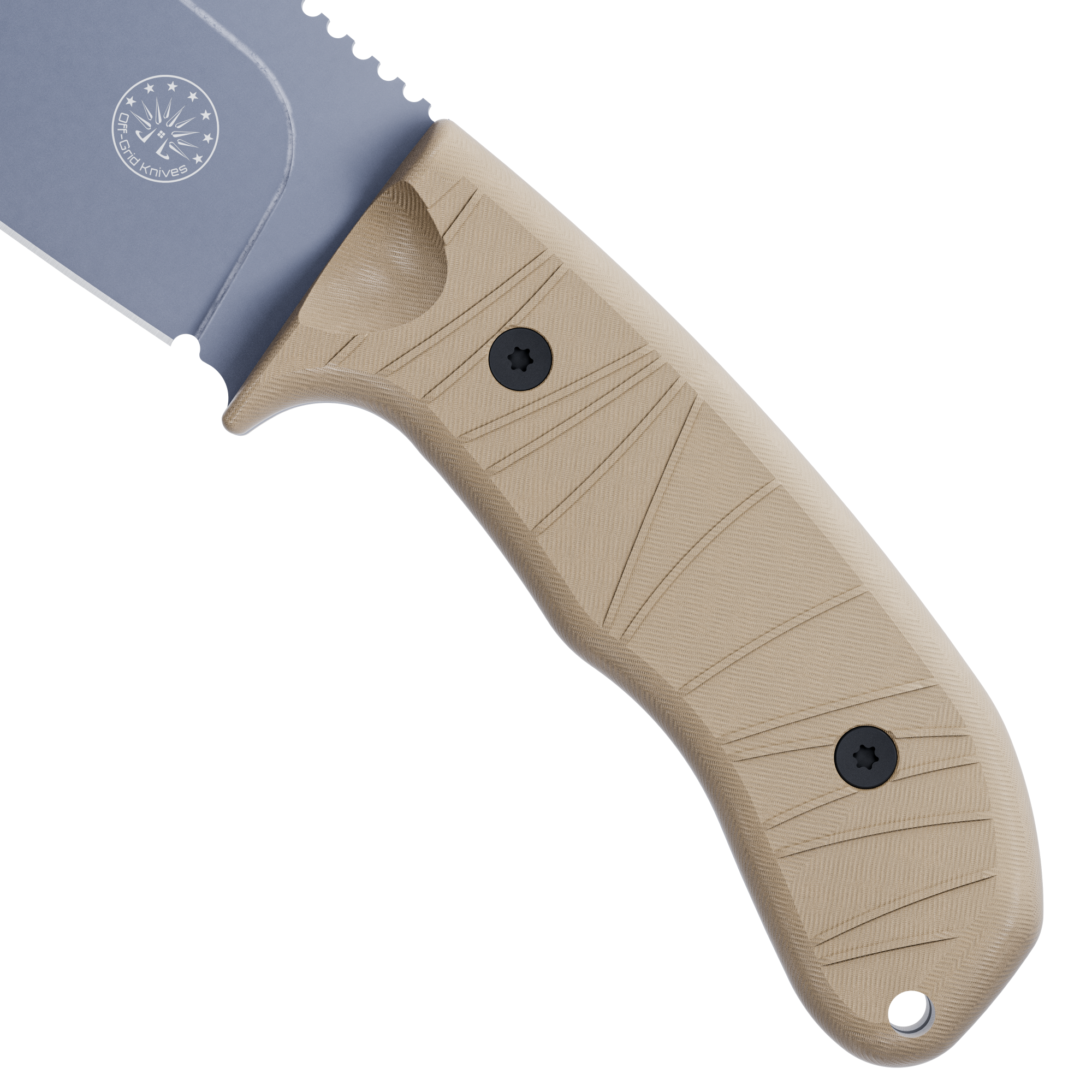 ALPHA-DOG - Coyote Tan + Graywash - Off-Grid Knives