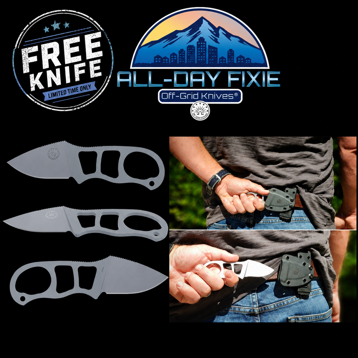 FREE All-Day Fixie EDC Knife