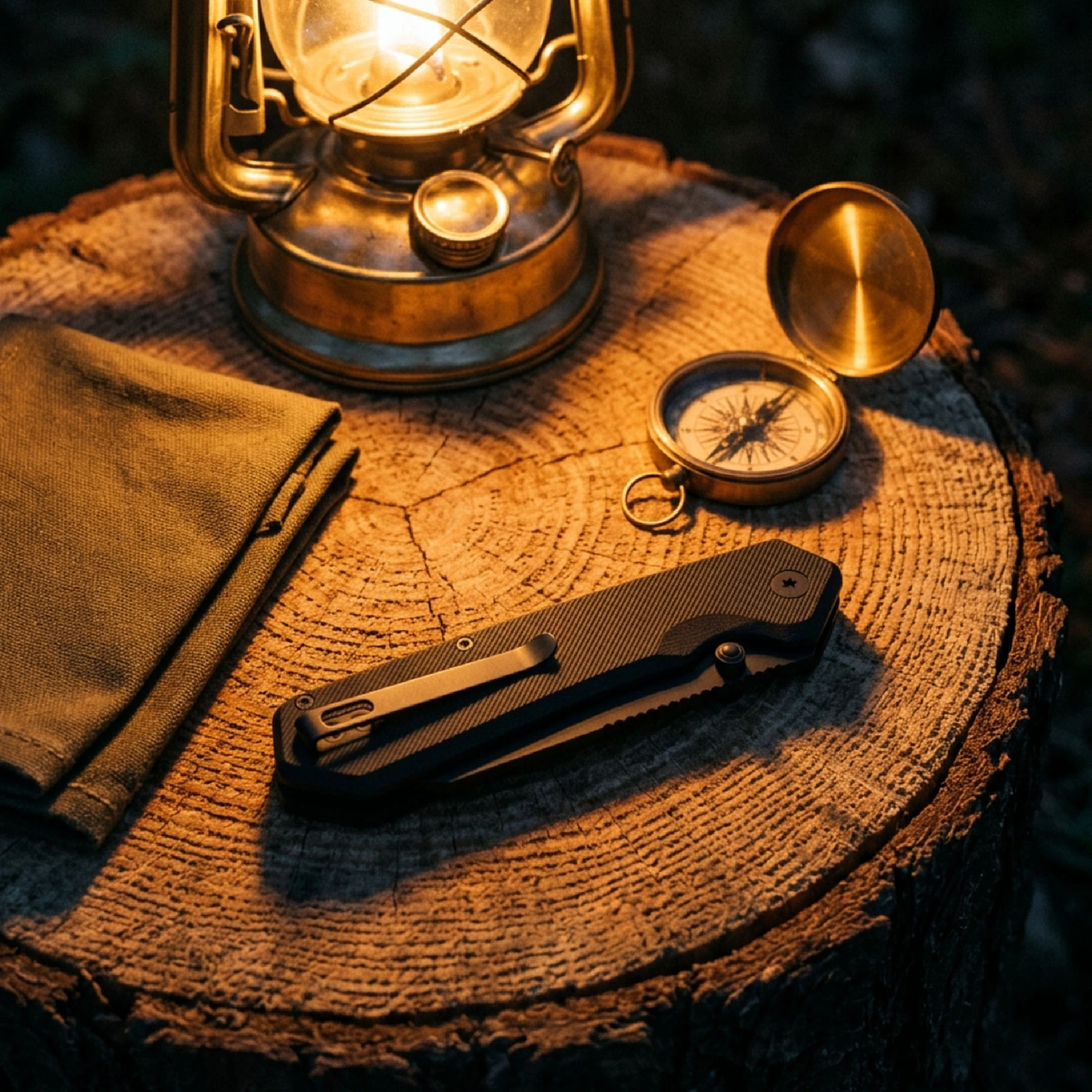 DownShift Nightfall blackout button lock folder