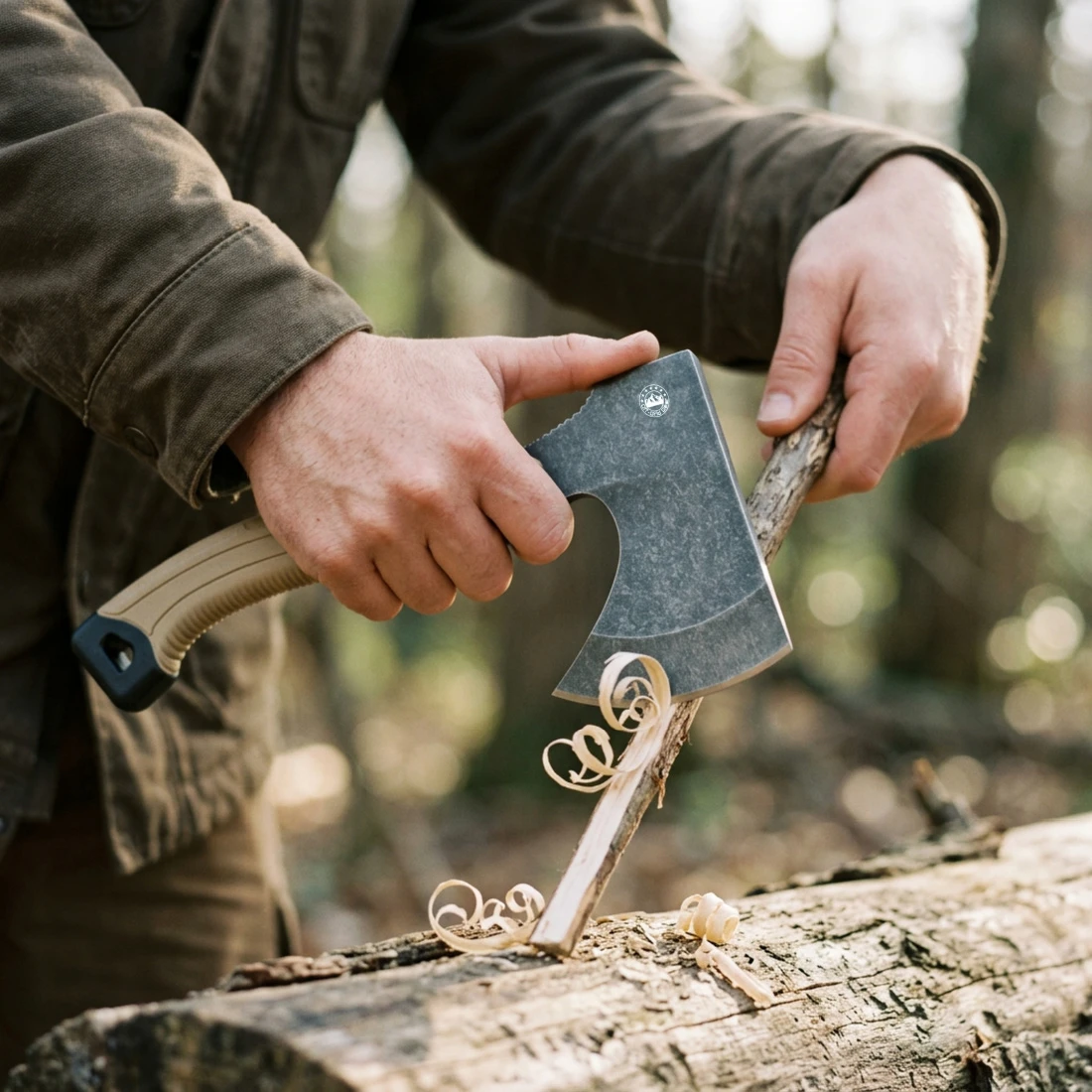 FieldGuard Scout full-handle chopping grip, lifestyle shot