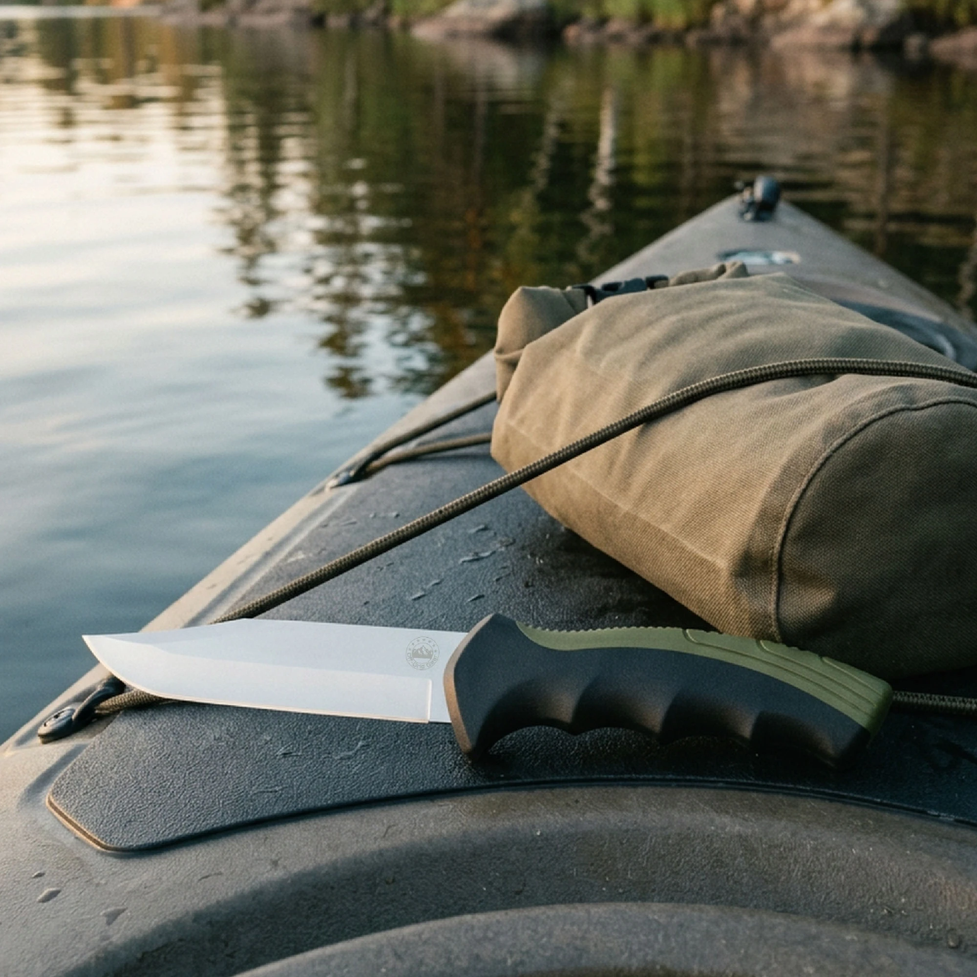 ShoreGuard OD Green Black in use around the water