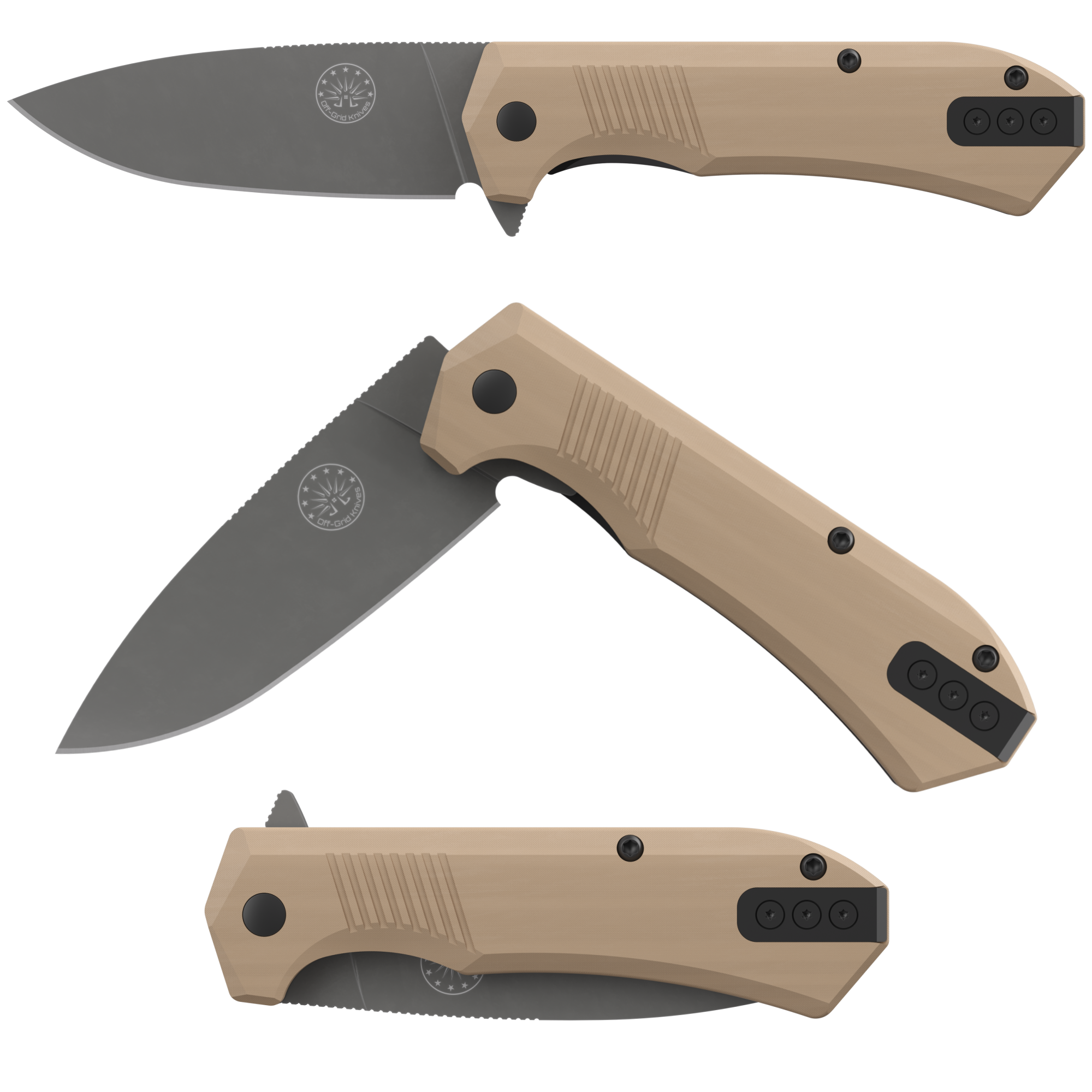 STINGER EDC - Drop Point - Coyote - Off-Grid Knives