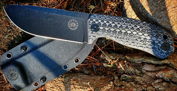 Buy LARGE TACTICAL HUNTING KNIFE DEFENDER 3 DAMASCUS STEEL