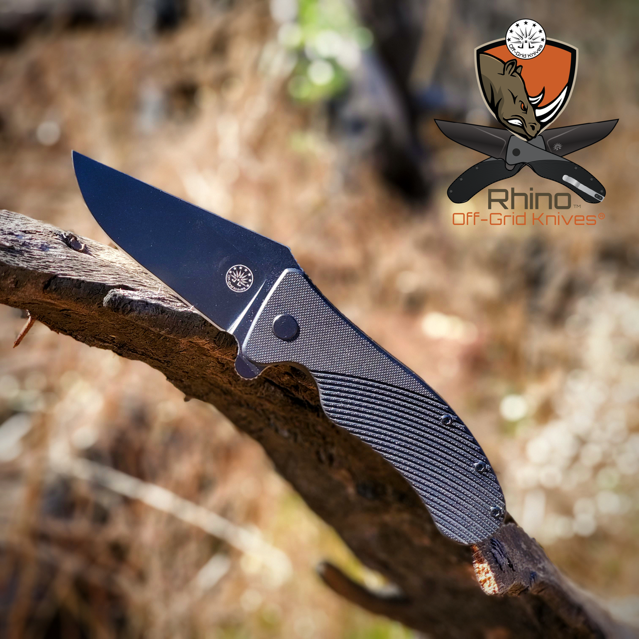 Off-Grid Knives Baby Rhino -- Pocket Knife Close Up 