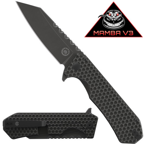 MAMBA V3 With MagnaCut ( Blackout ) - Off-Grid Knives