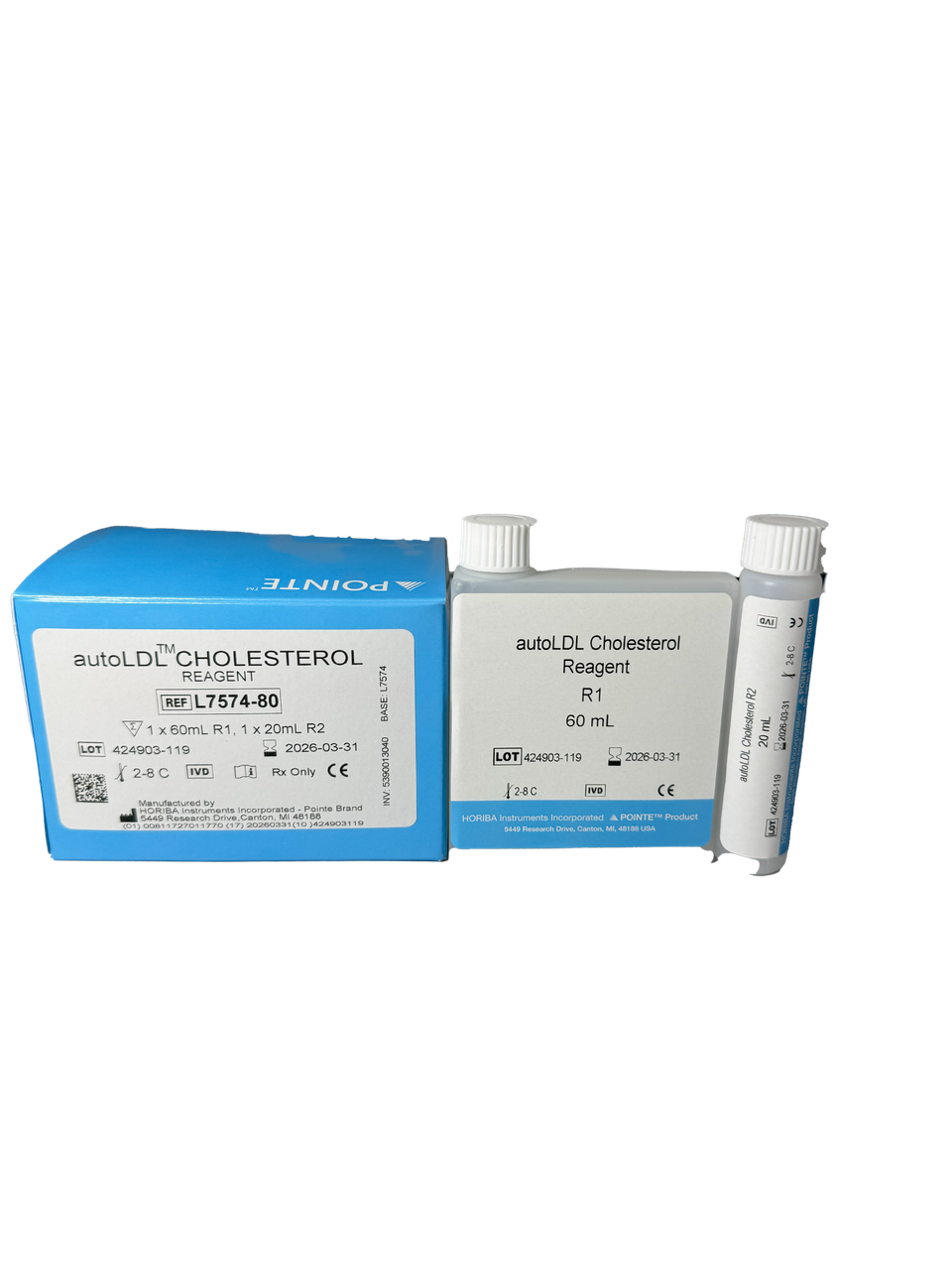 autoLDL L7574-80, R1: 1 x 60 mL, R2: 1 x 20 mL (5390013040) | HORIBA ...