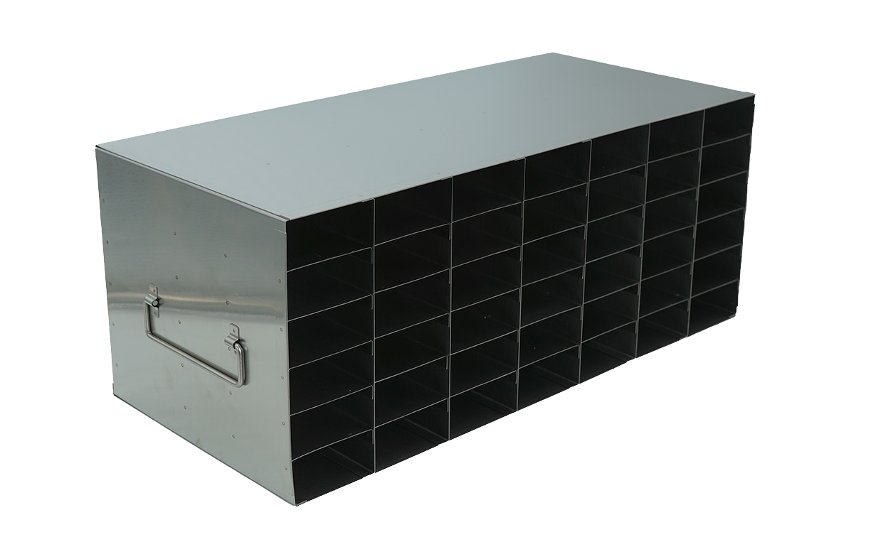 Stainless Steel Upright Freezer Rack for 80 Place Tube Boxes, 7 x 6 ...