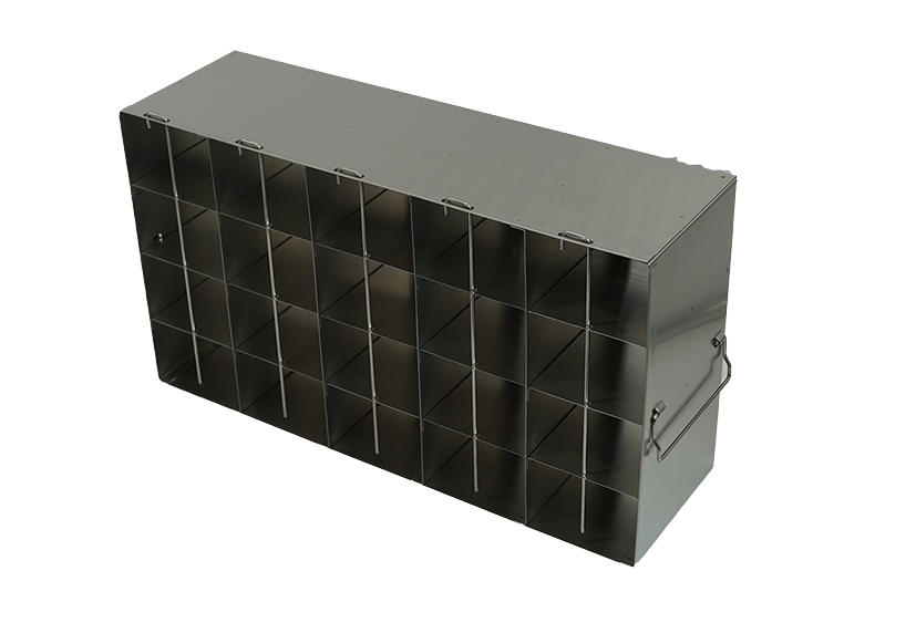 Stainless Steel Upright Freezer Rack for 80 Place Tube Boxes, 8 x 5 ...