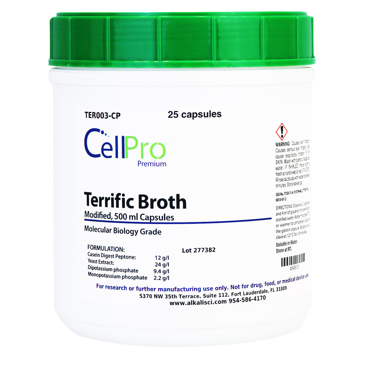 Terrific Broth Modified 500mL Capsules, 25 Capsules of 24 Grams