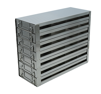 Upright Freezer Rack for 25-Place Slide Boxes, 4 x 7 Configuration, 28 ...