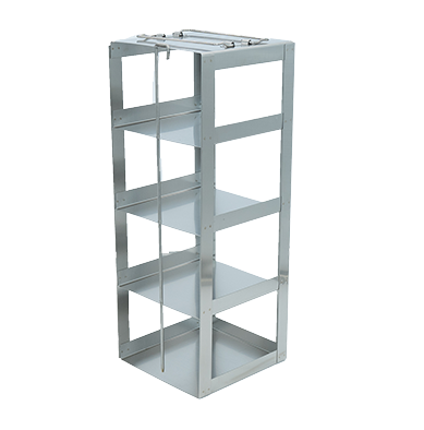 Metal Freezer Racking Stainless Steel Freezer Racks - 3 Boxes, Vertical Configuration