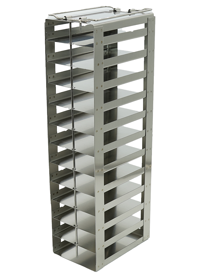 Vertical Freezer Rack for SBS Formatted Boxes, Holds 12 Boxes