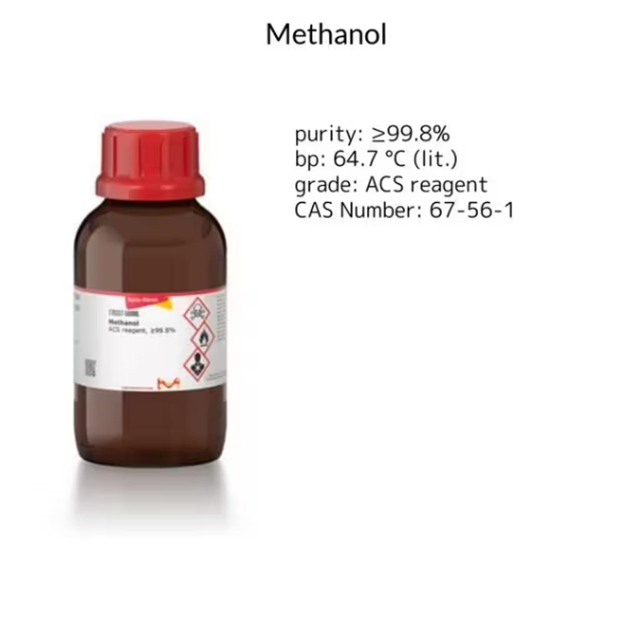 新入荷 Methanol, 1 (Sigma MilliporeSigma® | (179337-500ML) mL 500 X その他