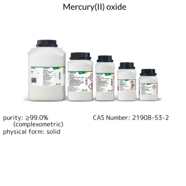 Mercury(II) oxide, 50 g (1044660050) | MilliporeSigma® (Sigma-Aldrich)