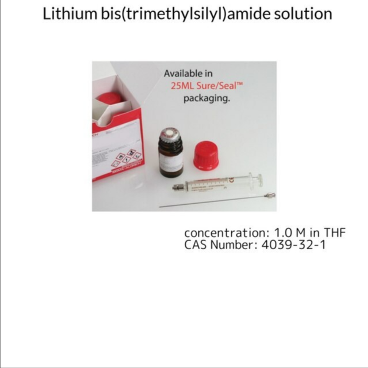 安価 Lithium bis(trimethylsilyl)amide solution, 1 X 800 mL 小物