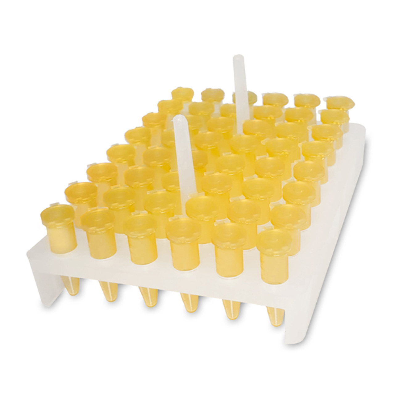 test tube rack with 4 test tubes