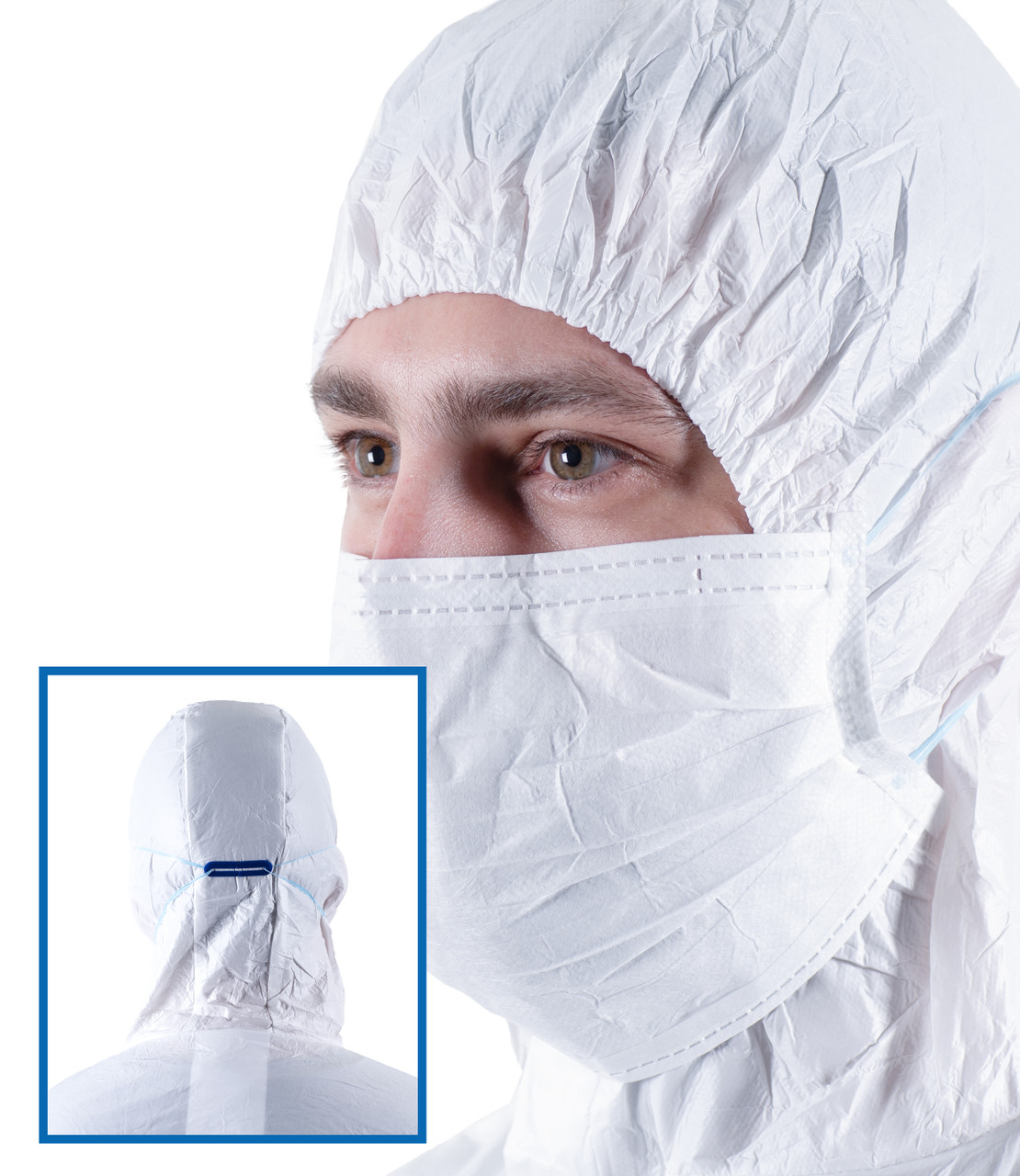 Bioclean Sterile Looped Face Masks | Class 10, ISO 4, 600/case