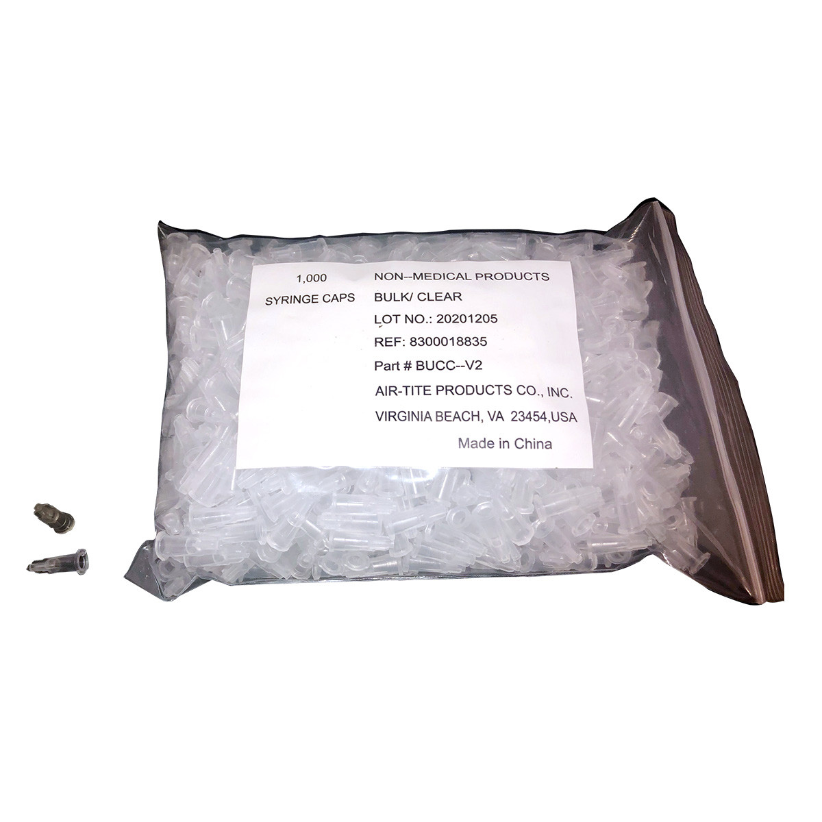Air-Tite Non-Sterile Syringe Caps | Reliable Protection
