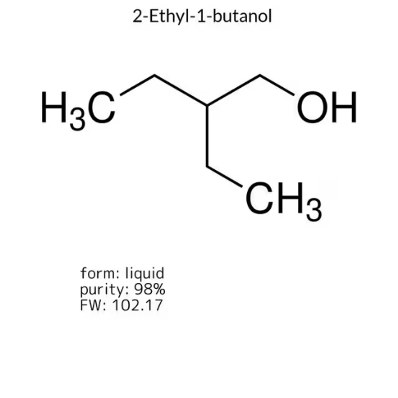 2Ethyl1butanol, 1 X 500 mL (E14659500ML) MilliporeSigma® (Sigma