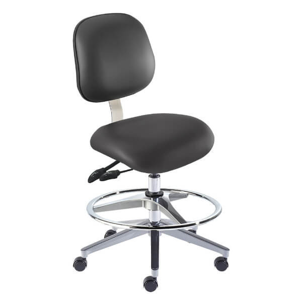 BioFit® Elite Series Cast Aluminum Base ISO 5/ESD Ergonomic Swivel ...